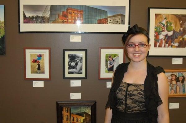 Myself at my art showing.