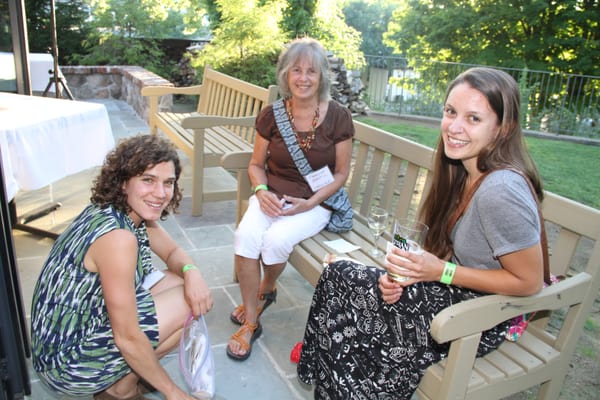 Dirt editor Becca Tucker with Jenna Gersie of Wantage and Therese Mattil of Wantage