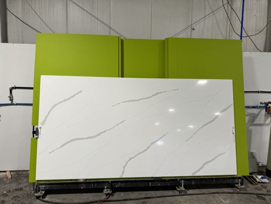 our photo station creates a digital layout of your exact slab that needs your approval before fabrication. no guess work on veining or seams