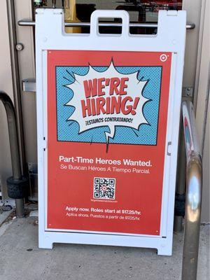 They're hiring.