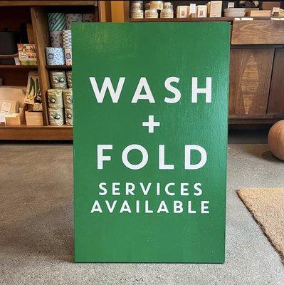 Wash + Fold Laundry Services now available! Visit website for more info