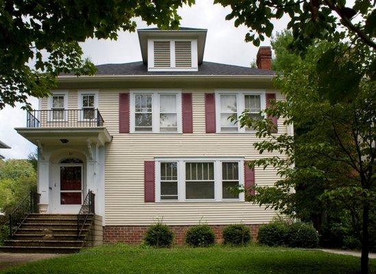 House front at 57 Elmwood Pl.