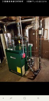 STEAM BOILER W/ ALL NEW PLUMBING