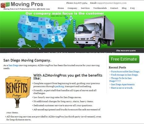 AZMovingPros - San Diego Moving Company