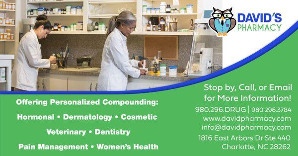 We specialize in Rx compounding that suit your needs