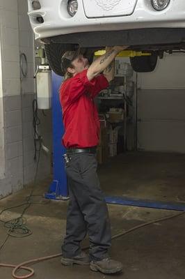 Lead tech at ABC Auto Repair in Goodrich, Shannon.