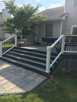 Composite Deck and Paver Patio