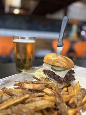 fresh cut fries, the best burgers around, and cold beer