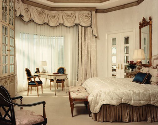 Drapes With Top Treatment - Bedroom