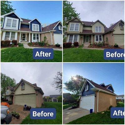 Exterior painting and wood replacement