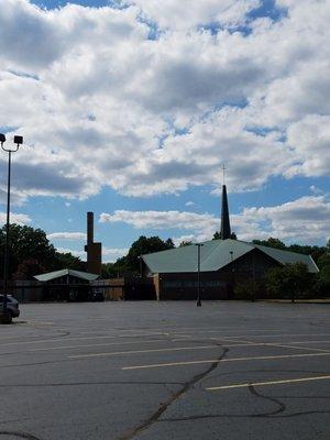 Beautiful view from their parking lot at the Recycle drop box :)