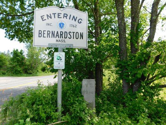 Entering Bernardston, MA from Guilford, VT