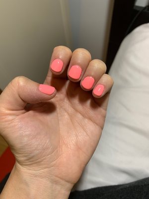 Color gel mani