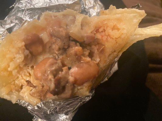 Super burrito way too greasy and dry