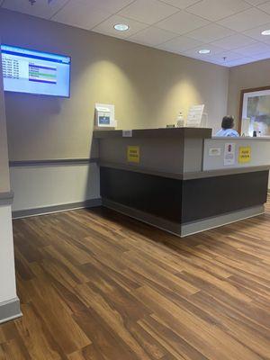 Reception desk suite 204 of bldg A