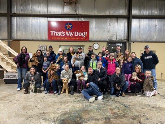 Puppy Preschool graduating class