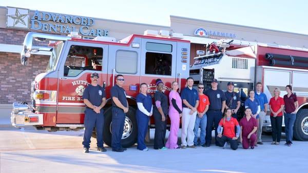 Who doesn't like fire trucks?! Thank you for visiting us Hutto Fire Rescue.