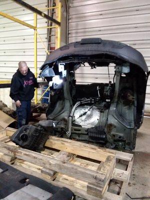 Replacing the front end of an 07 GMC Acadia