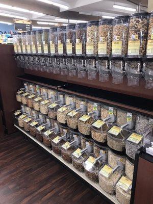 A legit bulk section where you can grind your own butters!