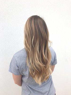 Beigey balayage for this lovely girl!