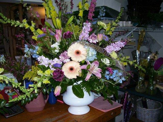 One of the lovely arrangements we can make for your special occasion!