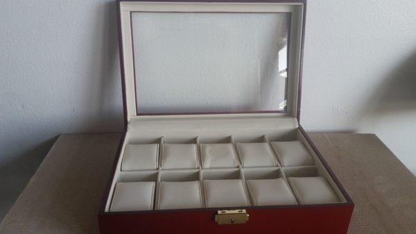 Nice rosewood watch organizer