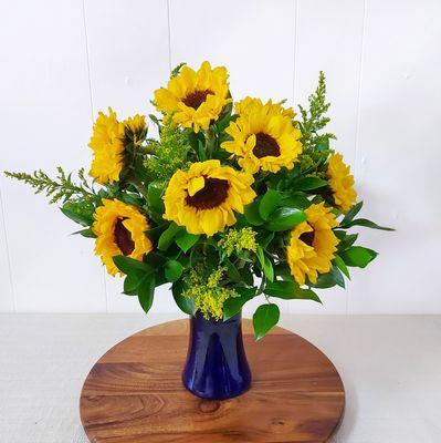 Sunflower Vased Arrangement