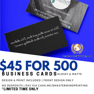 Business Cards Glossy & Matte