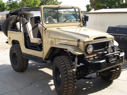 Toyota FJ40 with Custom Paint, Fabrication, Drivetrain swap, Fabrication, and Accessories