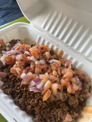 Beef burrito bowl