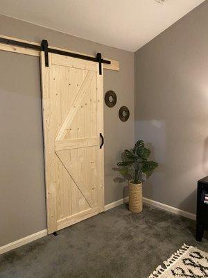 Barn door install