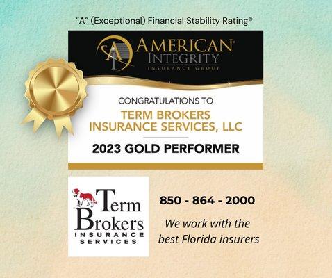 American Integrity is one of our top Florida insurers.