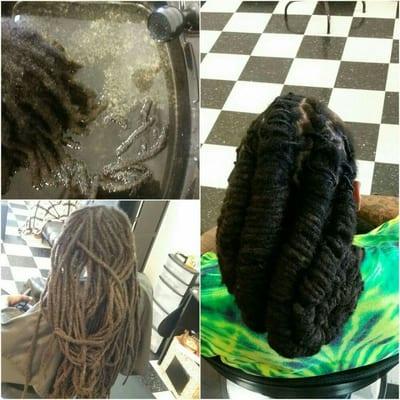 Locs maintenance,  vinegar cleanse