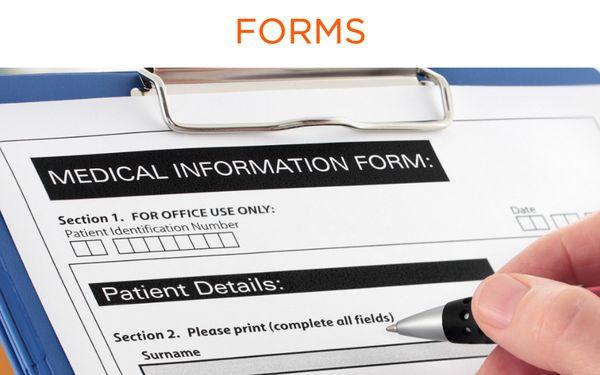 Custom forms printed and designed if needed.