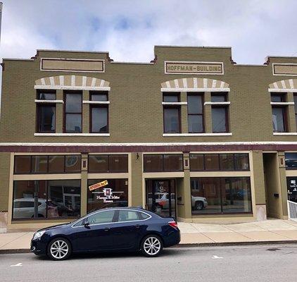 Our office is located in the Hoffman building across the street from the First United Presbyterian Church