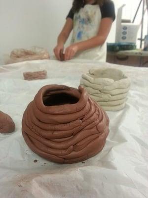 clay vase by Marissa :)