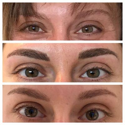 Microblading: Natural, Microbladed, and Healed