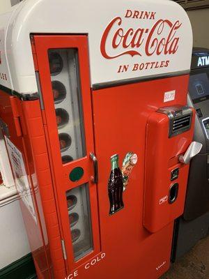 Old bottle coke machine