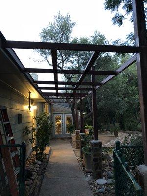 Frame for an awning