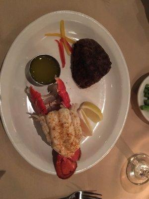 Lobster and 8 oz fillet $75