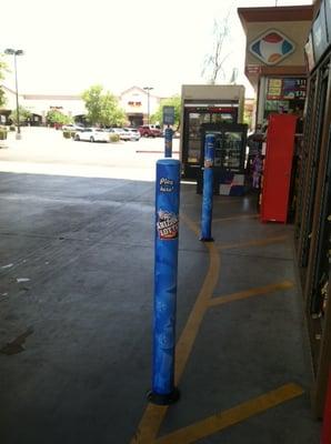 Arizona Lottery bollard wraps at Frys gas