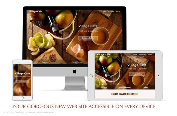 Small Business One Page Mobile Friendly Web Site Systems - Great for cafes, restaurants, food trucks, and more!