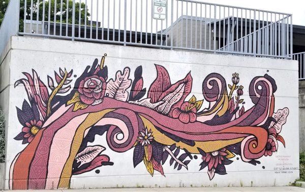 Mural at Yesler Terrace Youth Center