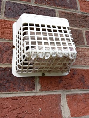 Pest cages can trap lint and inhibit airflow.