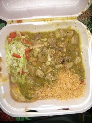 Chile verde plate