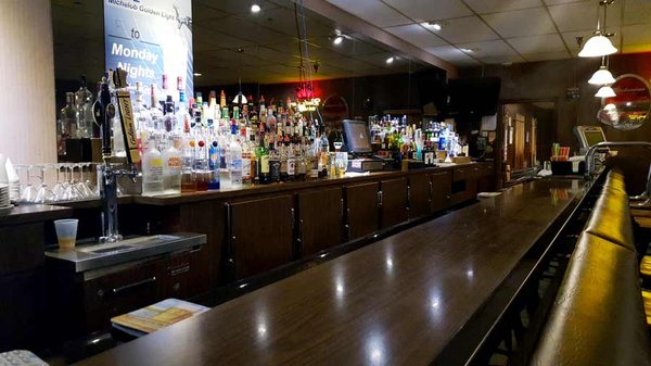 Our restaurant features a fully stocked bar.