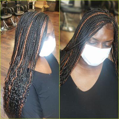 Boxbraids curlyends