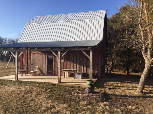 View of the Guest Barn from the outside.