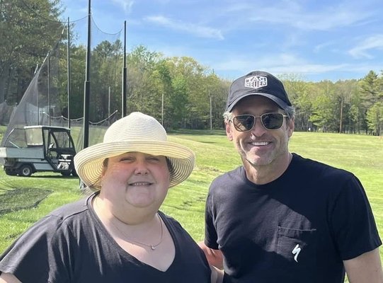 My wife and Patrick Dempsey. FYI... he is an amazing guy.