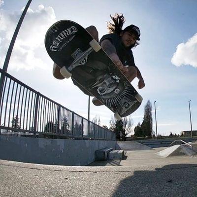 Nico doing a boneless disaster with our trinity deck